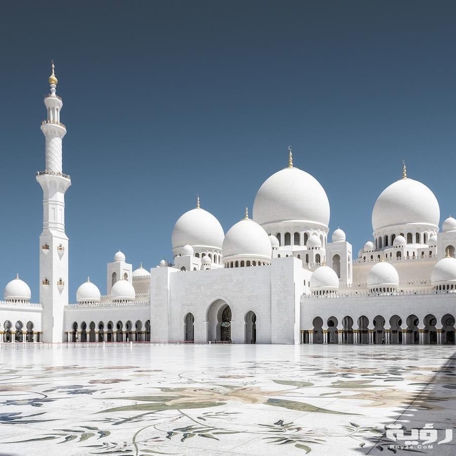 تفسير رؤية الصلاة في المسجد في المنام 5 Sheikh Zayed Mosque view