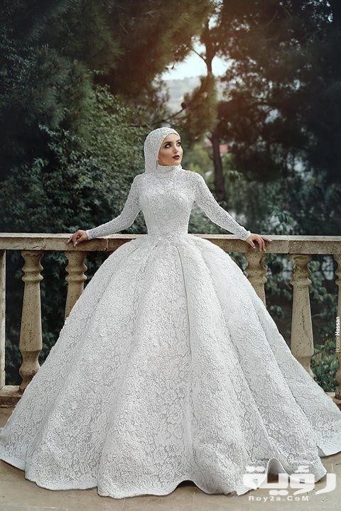 صور فساتين زفاف للمحجبات 2026 فساتين فرح للمحجبات 1 6652391 1566537839