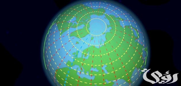 بحث عن خطوط الطول ودوائر العرض